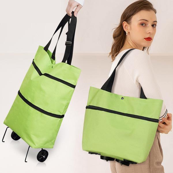 POIPOI 접이식 쇼핑카트 시장가방 시장바구니 캐리어 시장카트 장바구니 쇼핑백 쇼핑가방 2종