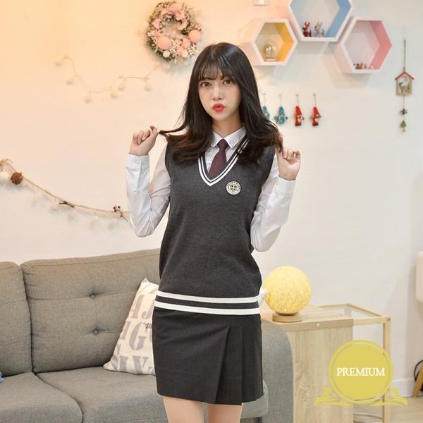 교복몰 [교복사이즈] 프리미엄 울조끼 (부곡고)