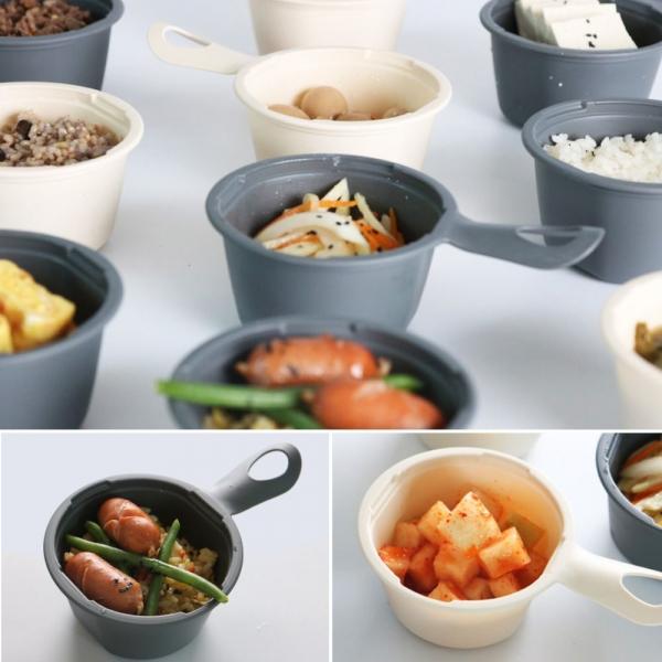 손잡이 간편 밥공기 5p세트(색상 택1)