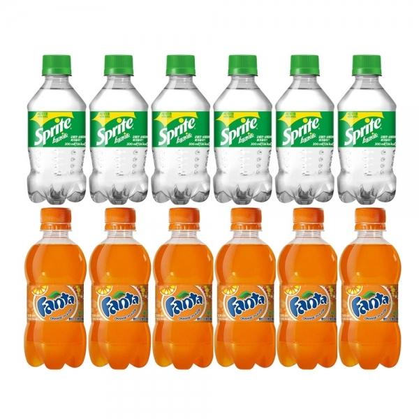 스프라이트 환타오렌지 300ml 12병 환타사이다 2종SET