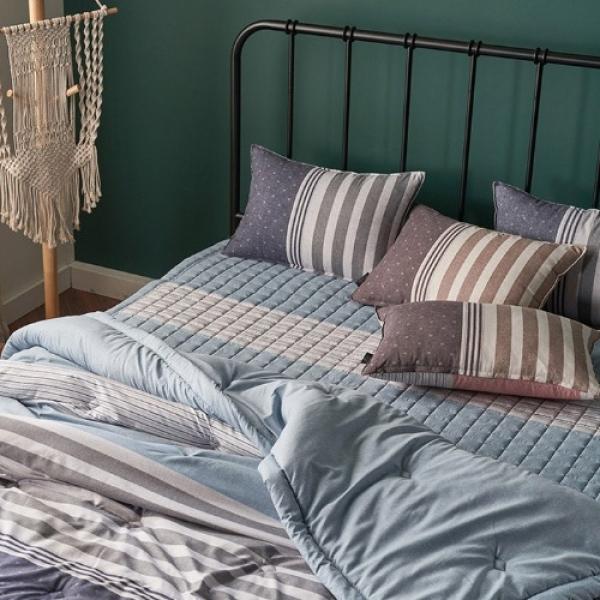 윈터 세미 마이크로 간절기이불 카페드 베개커버_블루 S Q