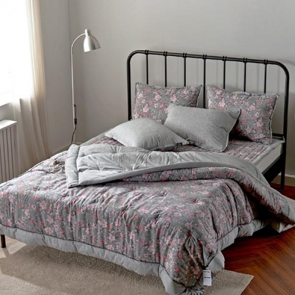 프랑프랑 MOP 차렵이불 카페트 베개커버_그레이 Q