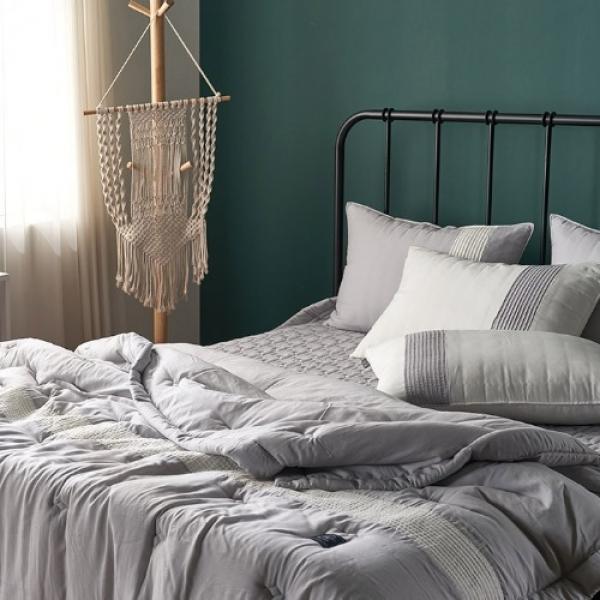 카누 워싱 모달 간절기 이불 카페드 베개커버_그레이 S Q