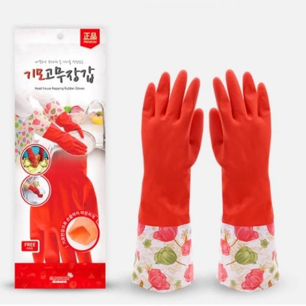 라텍스 기모 고무장갑 1개