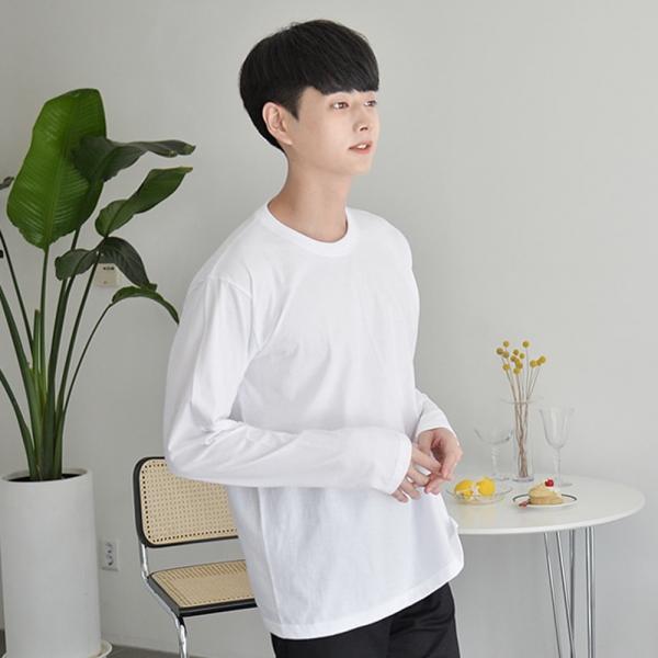 교복몰 민무늬 긴팔티 (4colors) 티셔츠