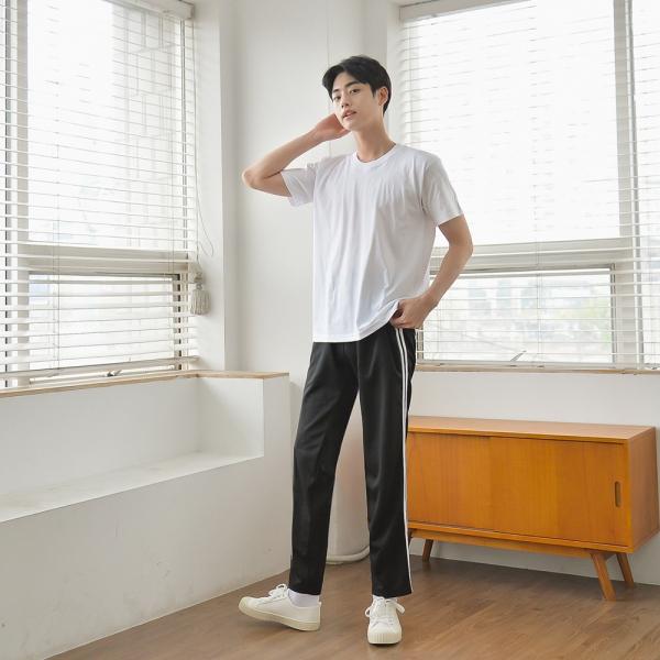 교복몰 블랙 화이트라인 생활복 하의(남자)