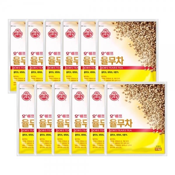 오쉐프 율무차 1KG 12개