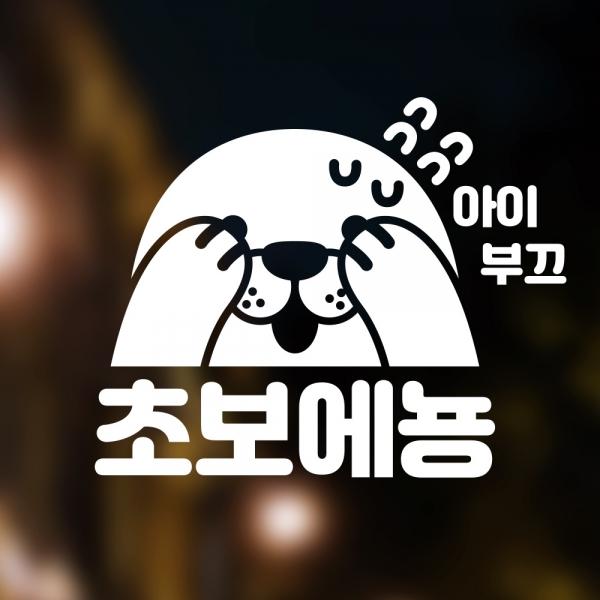 귀여운 초보운전 자동차스티커 아잉 초보에뇽