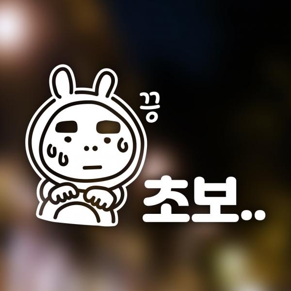 귀여운 초보운전 자동차스티커 운전 어려워요 Ver2