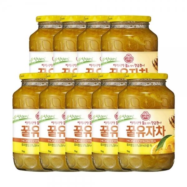 꿀유자차 1KG 9개