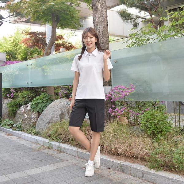 교복몰 [빅사이즈] 스판 블랙 교복 반바지(여자) ~6XL