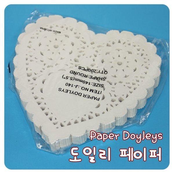 글로벌이지 도일리페이퍼 (하트 10cm)