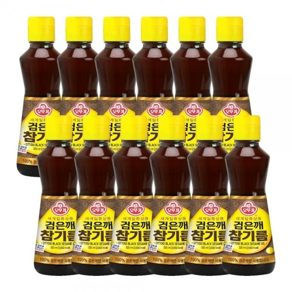 검은깨 참기름 320ml 12개