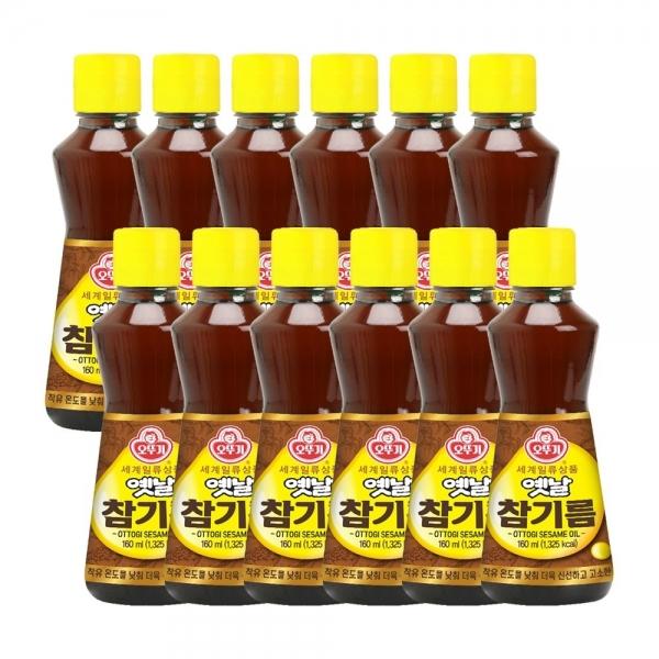 옛날 참기름 160ml 12개