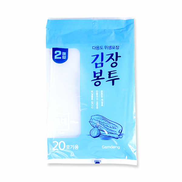 감동 김장봉투 특대형2매 20포기용 72x105cm 김장비닐 김장비닐봉투