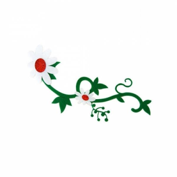3000 펠트 꽃줄기넝쿨잎 소