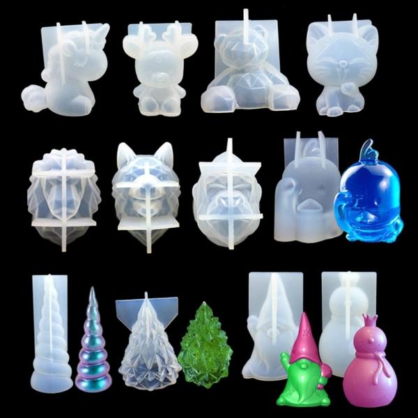 3D 실리콘 몰드 케이크 장식 몰딩 유니콘 고양이 금형