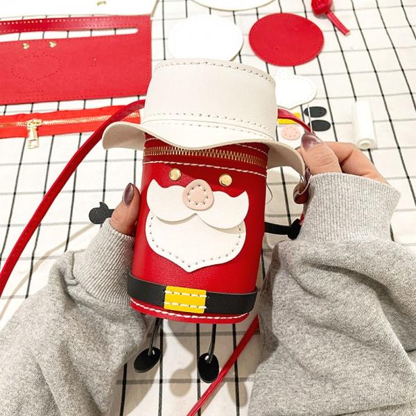 DIY 손바느질 가죽가방 키트 산타미니백 집콕놀이