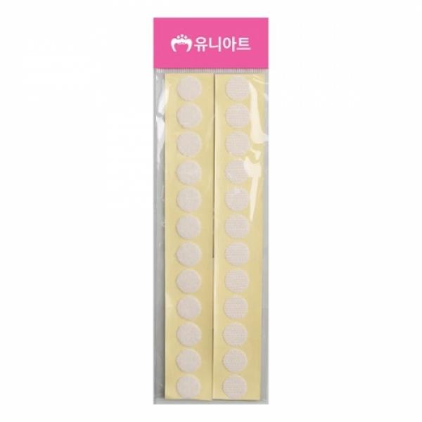 1000 원형찍찍이15mm 흰색
