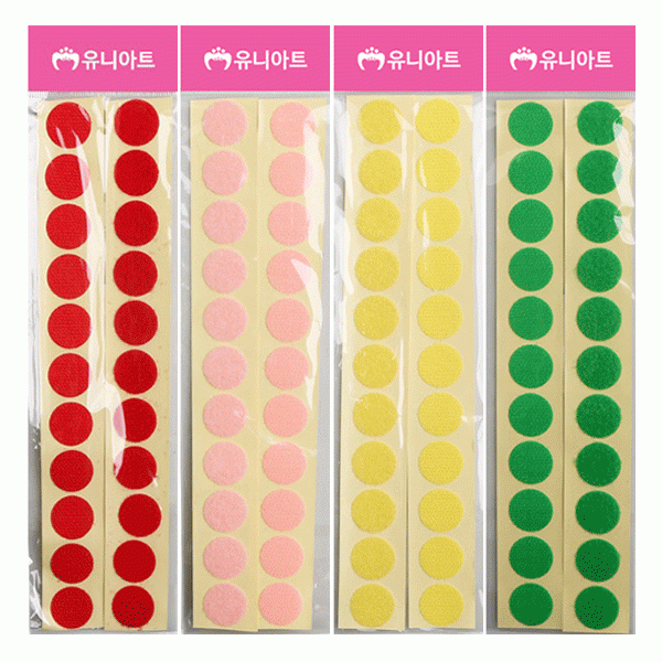유니 1000 원형찍찍이20mm