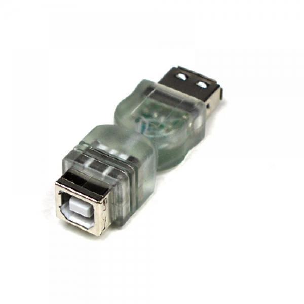 Coms USB LED 젠더(청색)-USB 2.0 Type A(F) B(F) U3206