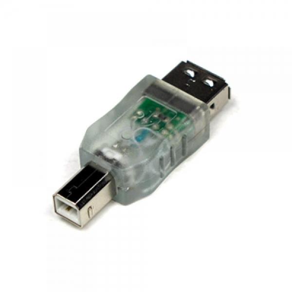 Coms USB LED 젠더(청색)-USB 2.0 Type A(F) B(M) U3205