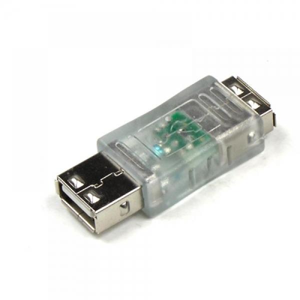Coms USB LED 젠더(청색)-USB 2.0 Type A F F U3203