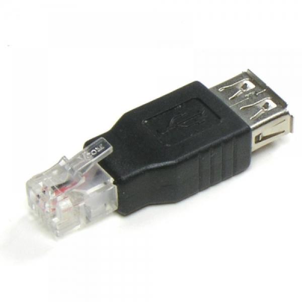 Coms USB 전원 젠더 USB 2.0 A F to RJ11 M U0272