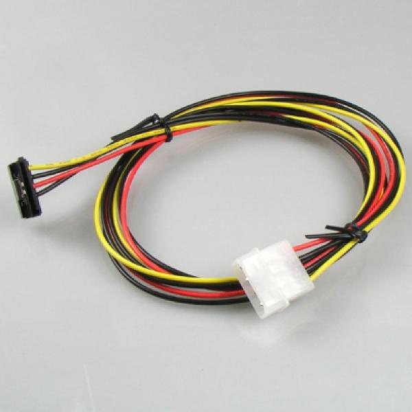 Coms SATA 전원 변환 케이블 IDE 4P SATA 꺾임(꺽임) 1M 클립 P2583