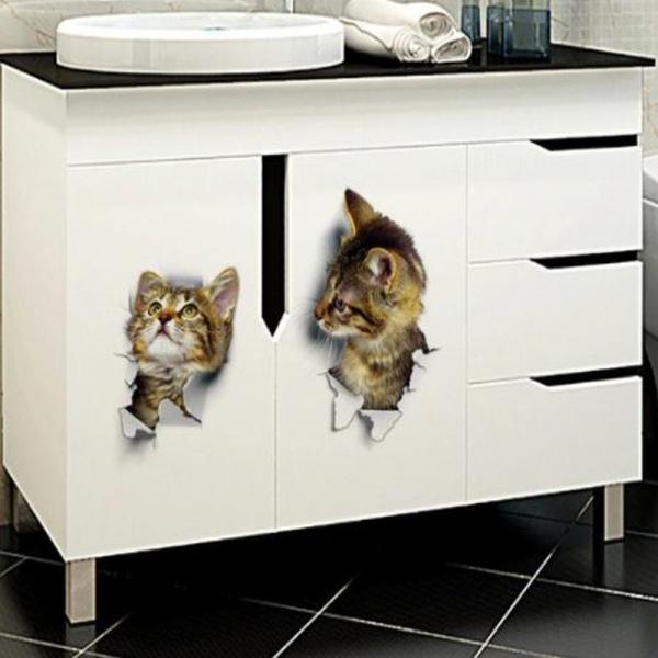 3D입체 고양이 스티커 3D스티커