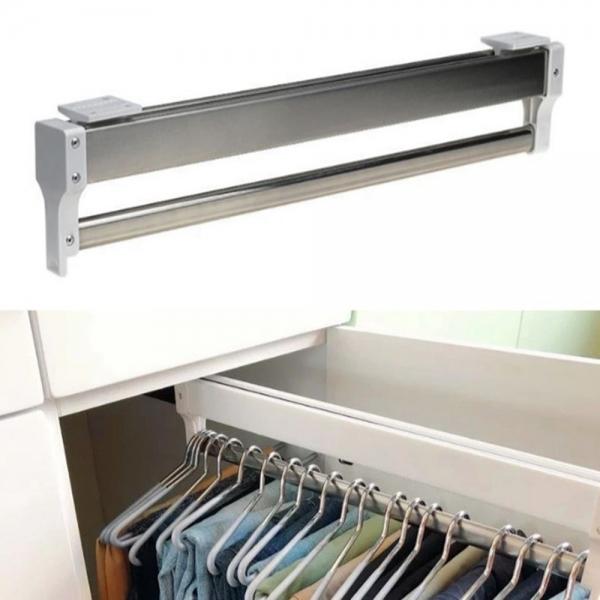 옷장 레일행거 슬라이드 옷걸이 의류 바지 옷 행거