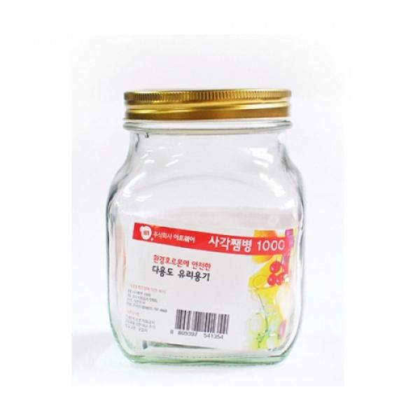오븐락사각쨈병1000ml