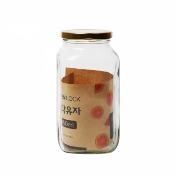 오븐락사각유자병850ml