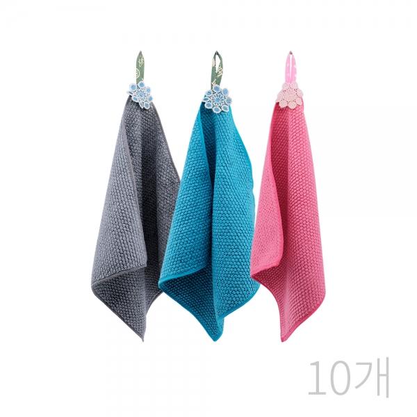 kimspp 복실이 초극세사 주방타올(색상랜덤)10장 33x33cm 주방수건