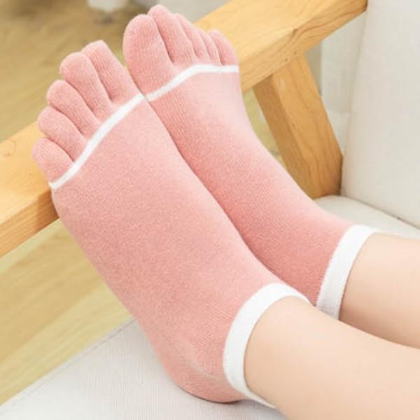 여성 썸머 싹스 파스텔 타비 발냄세억제 발가락 덧신