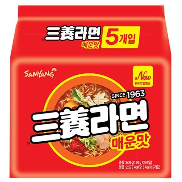 삼양라면 매운맛 5개입x3