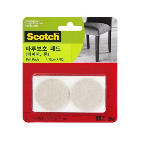 3M 스카치 마루보호 패드 원형(베이지 중 SP849-NA)