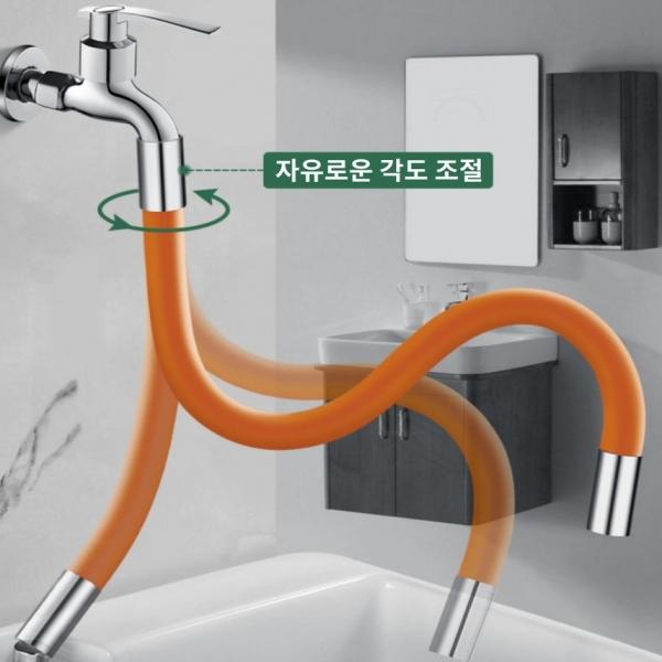 실리콘 자바라 싱크대 호스 주름관
