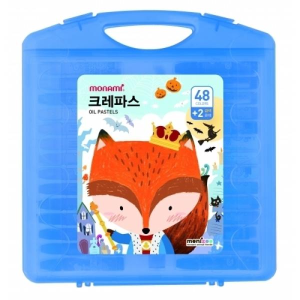 모니주 가방크레파스 48색 블루