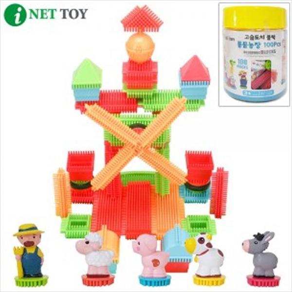 h30 아이넷 고슴도치 동물농장블럭 100P (BA4004)