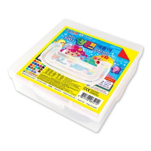 18000 양면색종이케이스 [50색 500매]