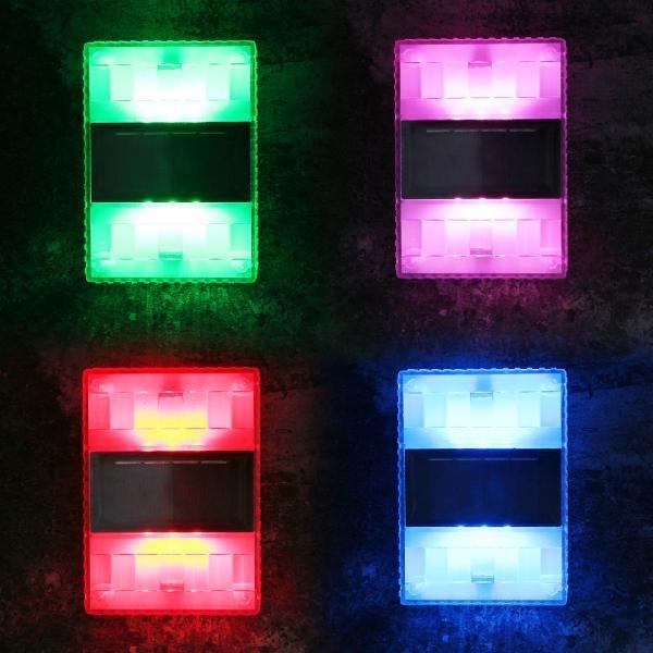 LED 솔라 화이트 태양광 벽부등 4p 무선 태양광외등