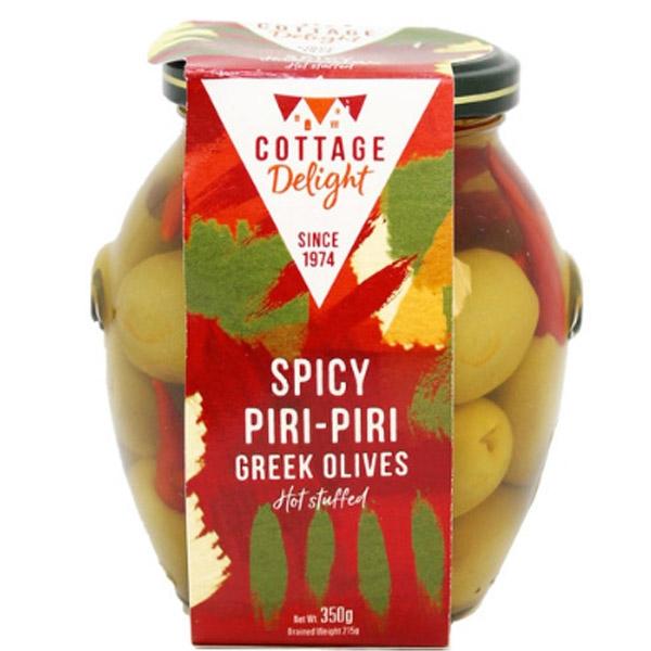 코티지 딜라이트 스파이시 피리피리 그릭 올리브350g