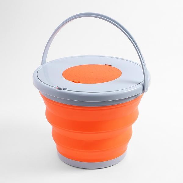 워터풀 접이식 버킷(10L) (오렌지) 낚시 세차물통