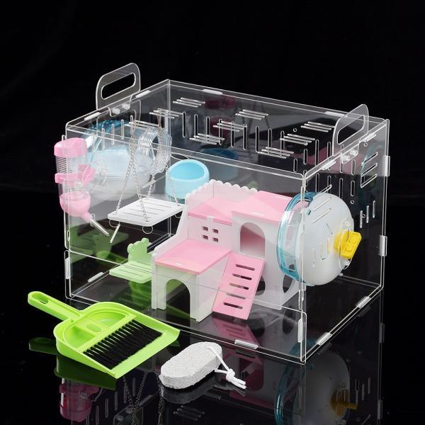 DIY 아크릴 햄스터 케이지 풀세트 햄스터키우기 그네집