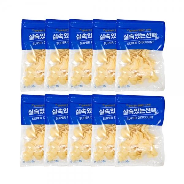 실속형 지퍼백 카사바칩 120g (10개) 실속있는 스낵과자 신콩칩 돼지감자