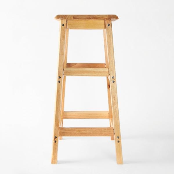 사각 스툴 선반 의자 원목 화분받침대 나무 의자 70cm