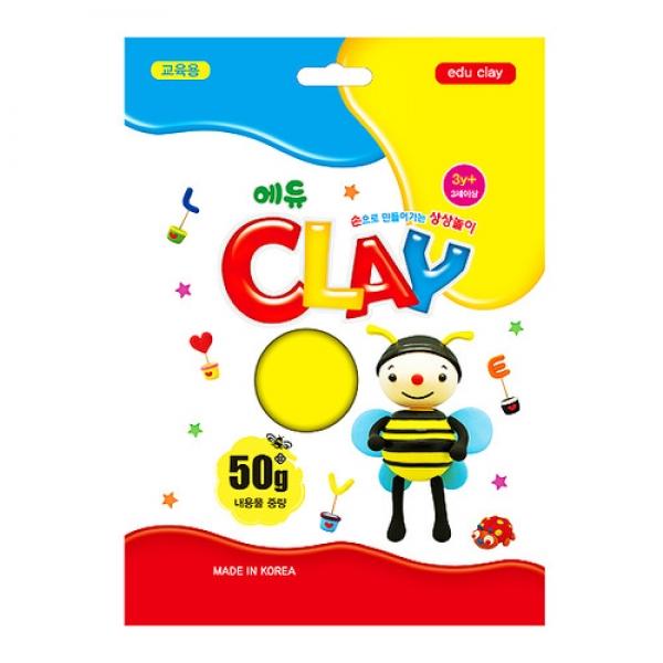 에듀 클레이 50g - 노랑