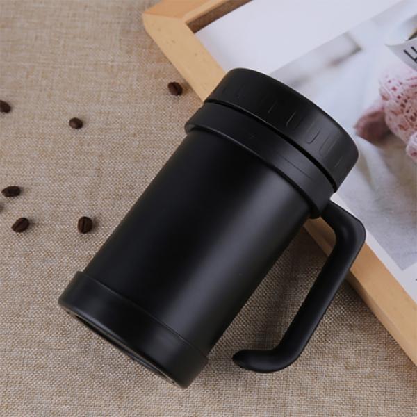 노블티 스텐 머그컵 500ml 손잡이 보온컵