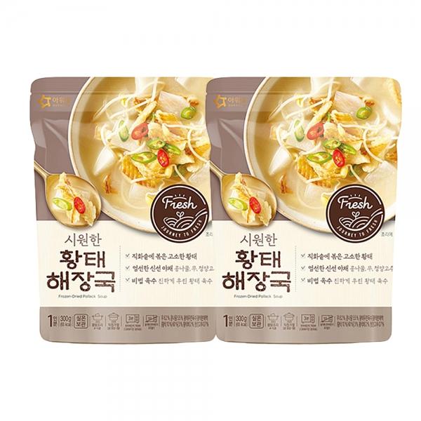 아워홈 시원한 황태 해장국 300g 1+1 간편식 즉석 탕 국 찌개